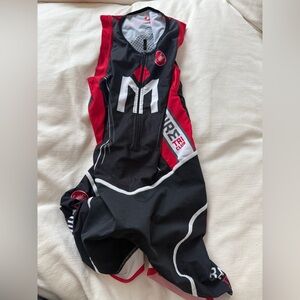 Women’s Triathlon One Piece - Black and Red